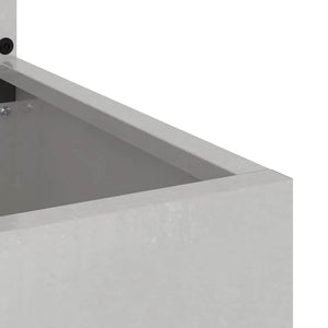 vidaXL Vaso da Giardino con Pannello Decorativo Argento 50 x 140 cm