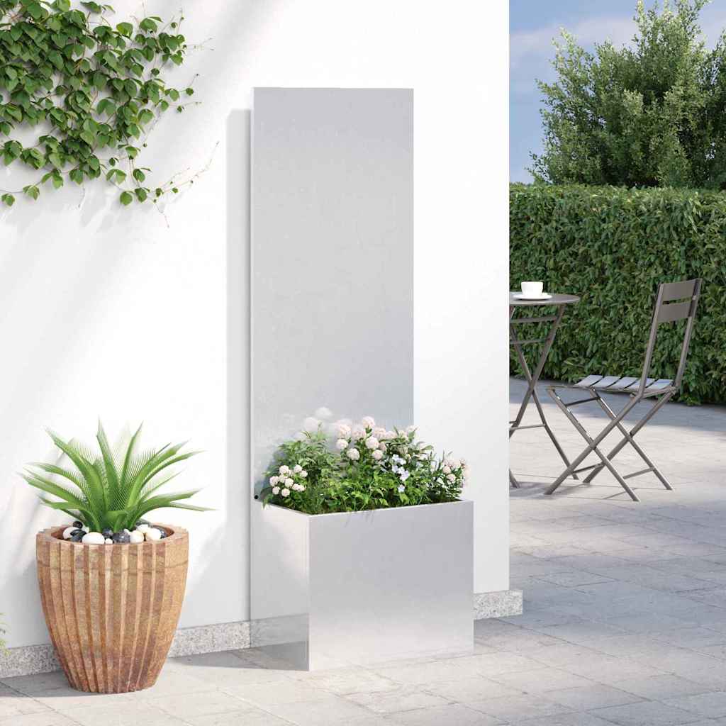 Schermo per privacy in giardino Traforo Argento 50 x 140 cm 876445