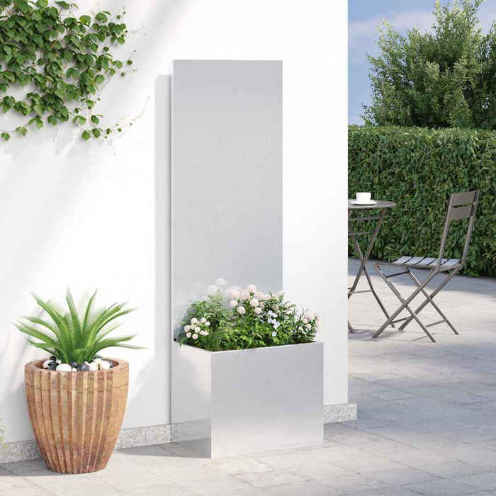 Schermo per privacy in giardino Traforo Argento 50 x 140 cm 876445