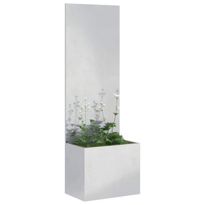 Schermo per privacy in giardino Traforo Argento 50 x 140 cm 876445