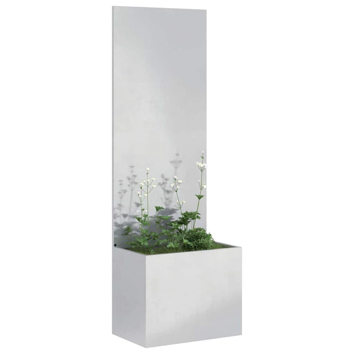 Schermo per privacy in giardino Traforo Argento 50 x 140 cm 876445