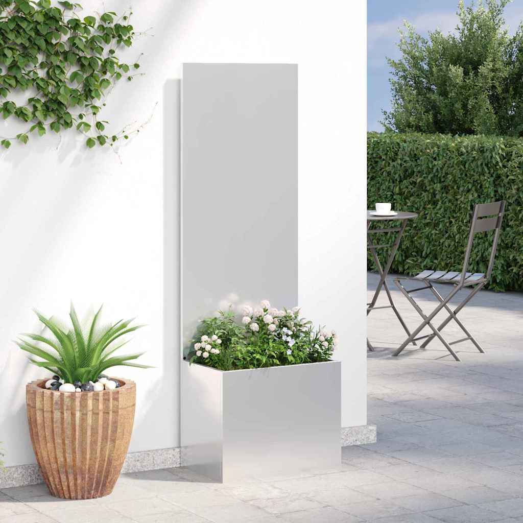 Schermo per privacy in giardino Traforo Argento 50 x 140 cm 876446