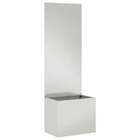 vidaXL Vaso da Giardino con Pannello Decorativo Argento 50 x 140 cm