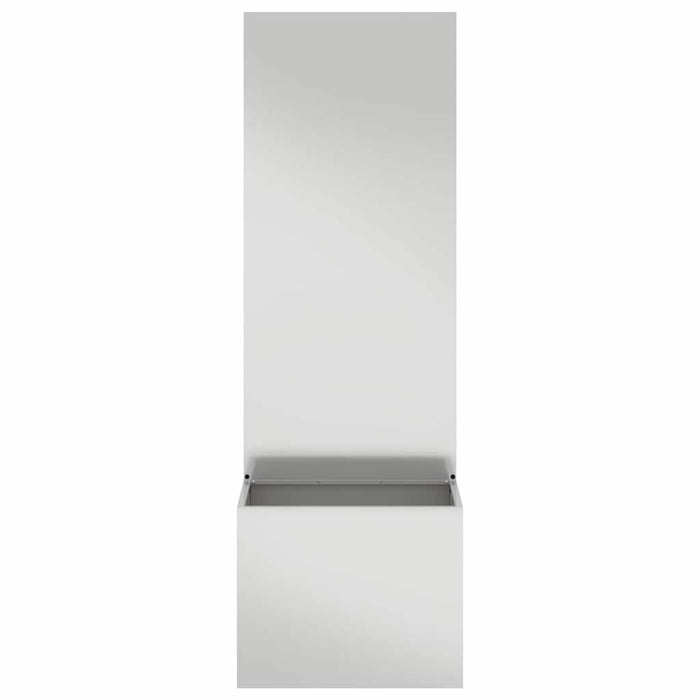 vidaXL Vaso da Giardino con Pannello Decorativo Argento 50 x 140 cm