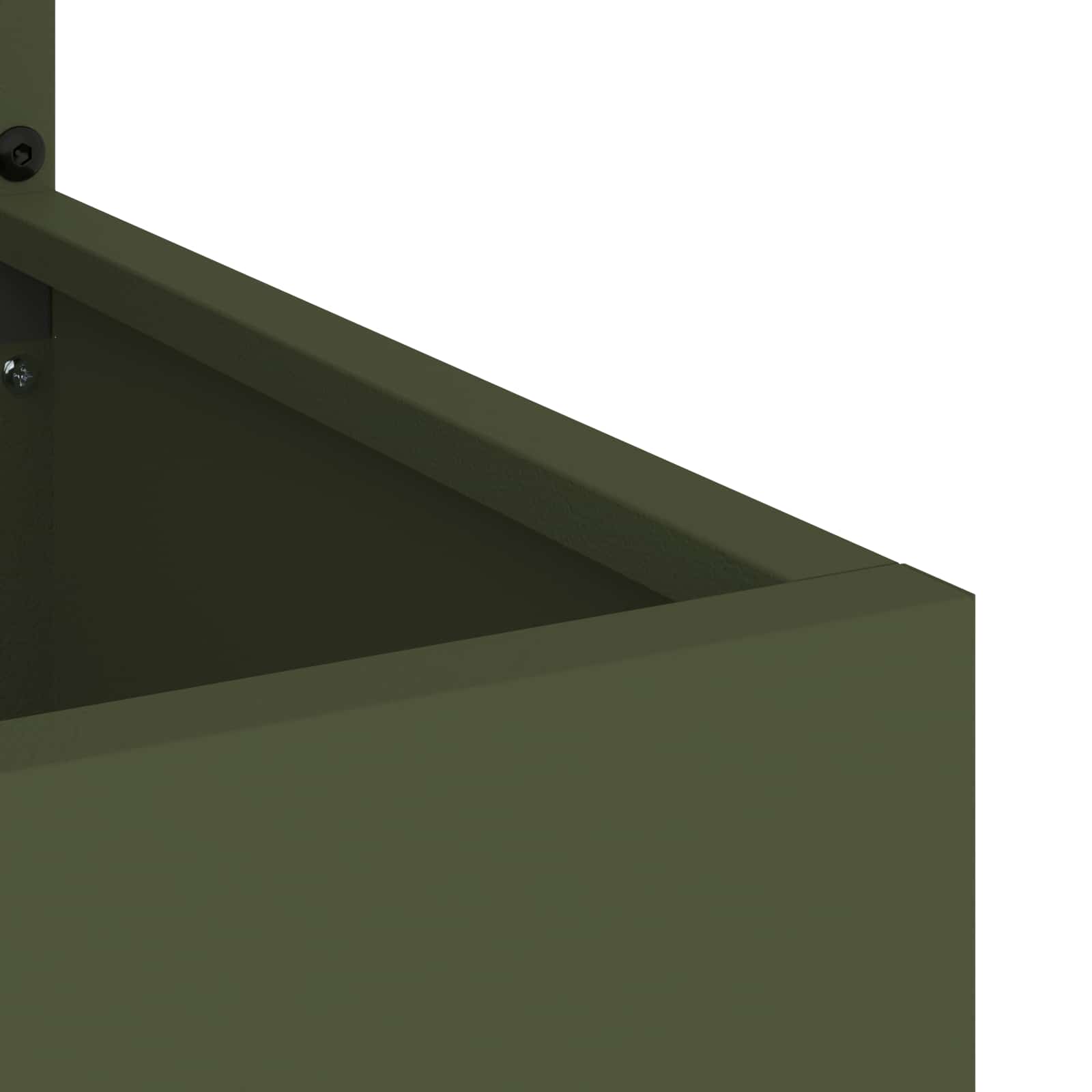 Vaso da Giardino con Pannello Decorativo Oliver verde 876451