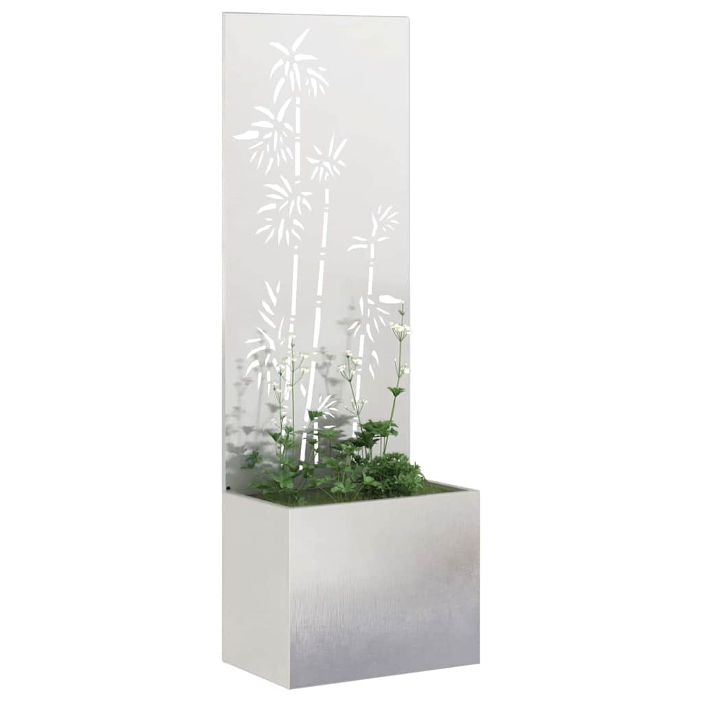 Schermo per privacy in giardino Floreale Argento 50 x 140 cm 876452