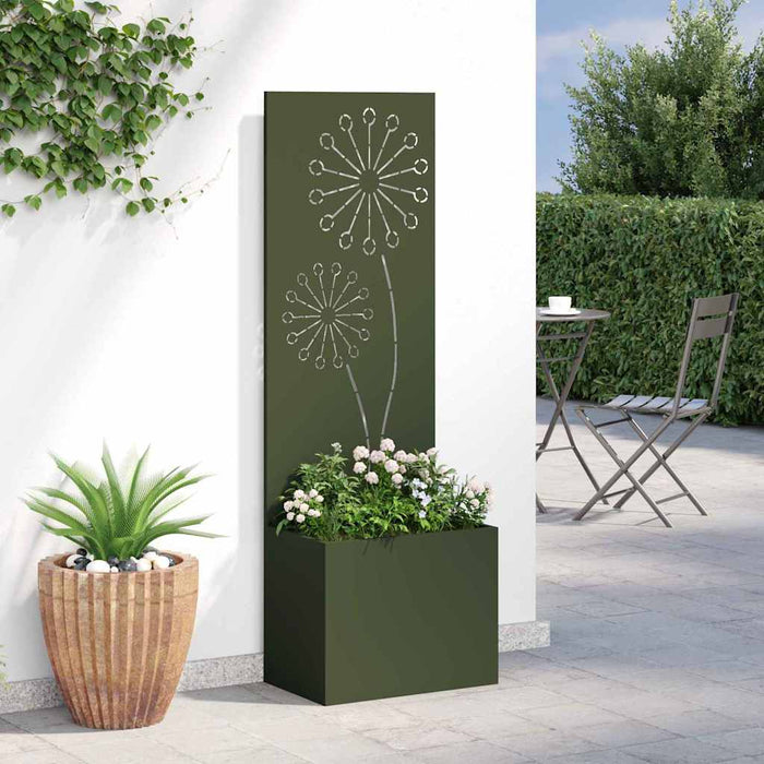 Schermo per privacy in giardino Oliver verde 50 x 140 cm 876458