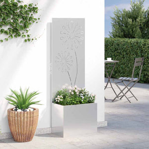 Schermo per privacy in giardino Traforo Argento 50 x 140 cm 876460