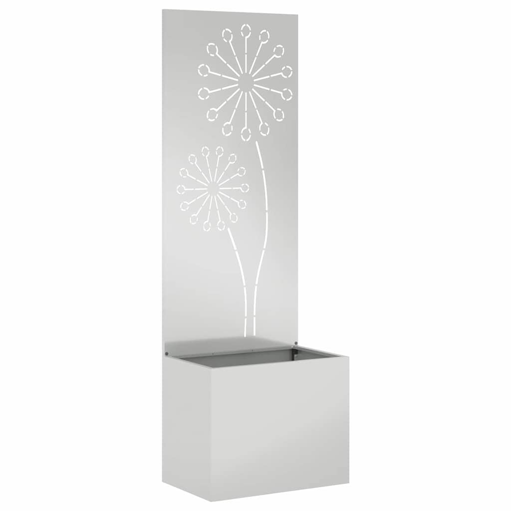 Schermo per privacy in giardino Traforo Argento 50 x 140 cm 876460