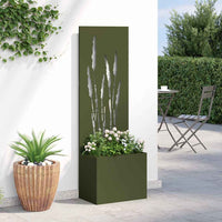 Schermo per privacy in giardino Oliver verde 50 x 140 cm 876465