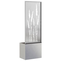 vidaXL Vaso da Giardino con Pannello Decorativo Argento 50 x 140 cm