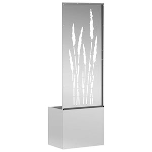 Schermo per privacy in giardino Traforo Argento 50 x 140 cm 876467