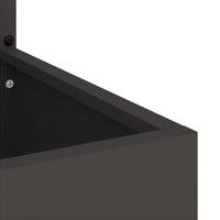 Schermo per privacy in giardino Traforo Nero 50 x 140 cm 876469