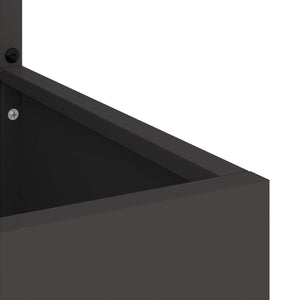 Schermo per privacy in giardino Traforo Nero 50 x 140 cm 876469