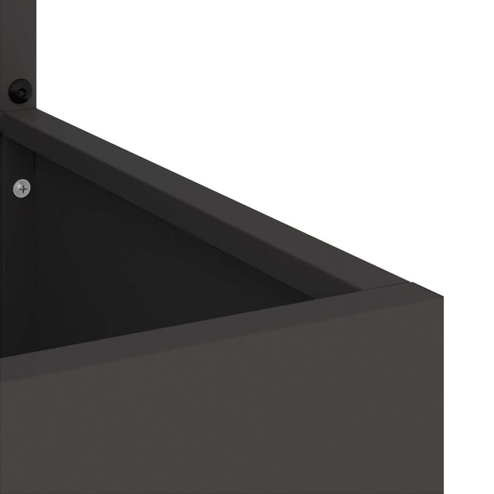 Schermo per privacy in giardino Traforo Nero 50 x 140 cm 876469