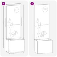 Schermo per privacy in giardino Traforo Nero 50 x 140 cm 876469