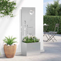 Schermo per privacy in giardino Traforo Argento 50 x 140 cm 876473