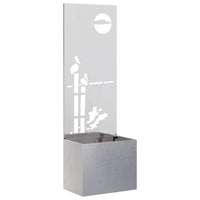 Schermo per privacy in giardino Traforo Argento 50 x 140 cm 876473