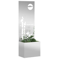 Schermo per privacy in giardino Traforo Argento 50 x 140 cm 876474