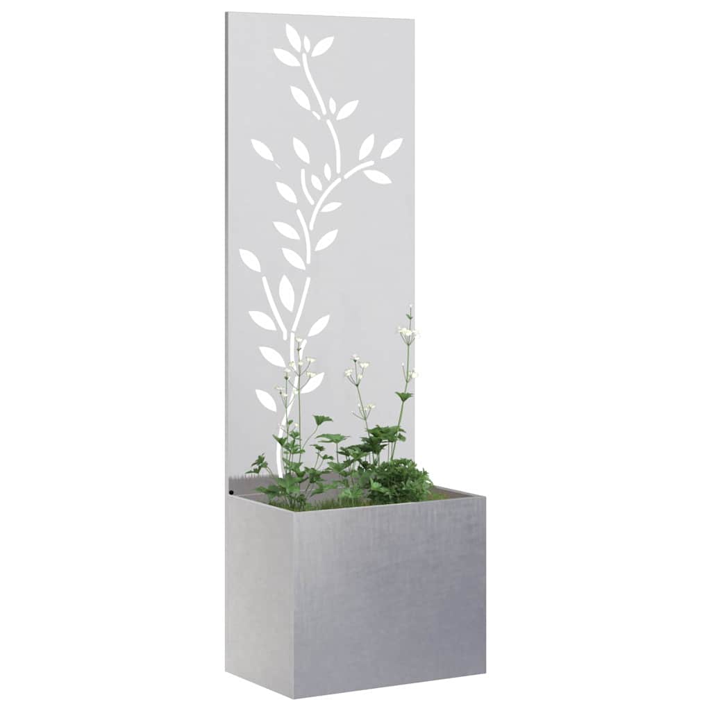 Schermo per privacy in giardino Floreale Argento 50 x 140 cm 876480