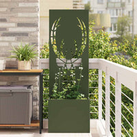 Schermo per privacy in giardino Oliver verde 50 x 140 cm 876486