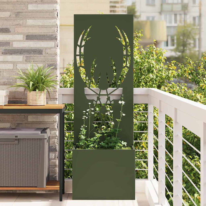 Schermo per privacy in giardino Oliver verde 50 x 140 cm 876486