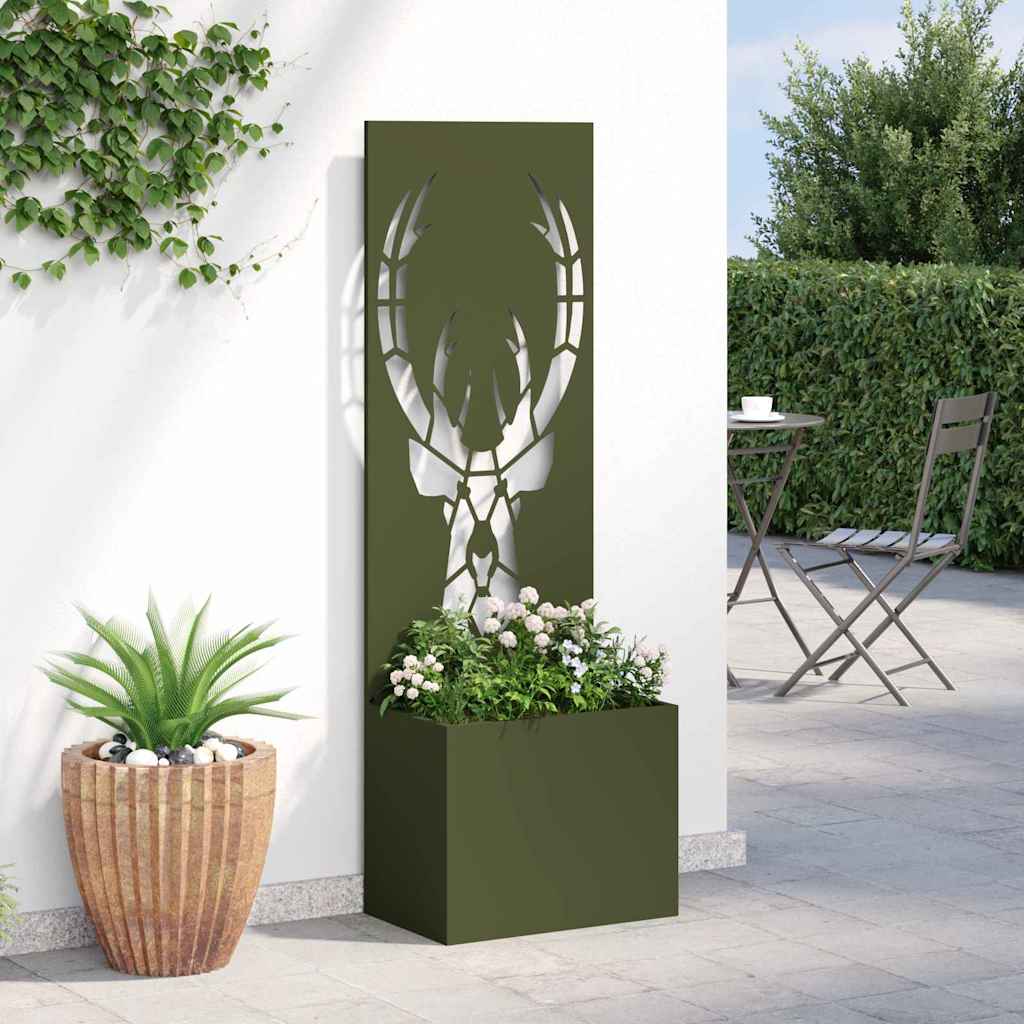 Schermo per privacy in giardino Oliver verde 50 x 140 cm 876486