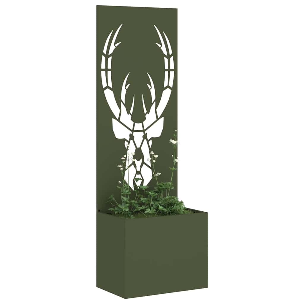 Schermo per privacy in giardino Oliver verde 50 x 140 cm 876486