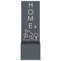 Vaso da Giardino con Pannello Decorativo Antracite 50 x 140 cm 876492