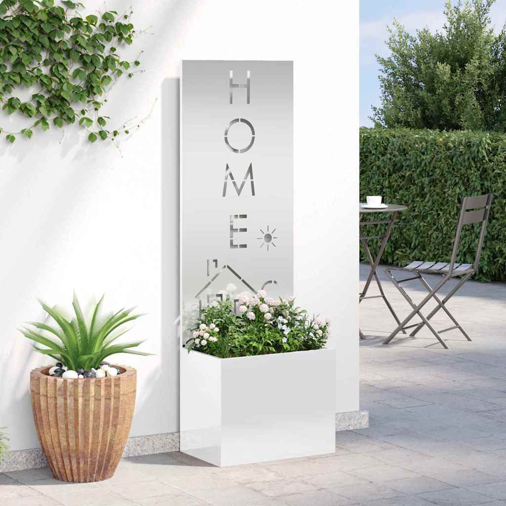 Schermo per privacy in giardino Traforo Argento 50 x 140 cm 876495