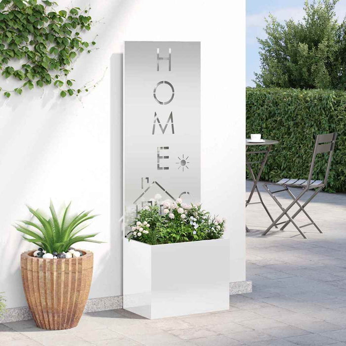 Schermo per privacy in giardino Traforo Argento 50 x 140 cm 876495