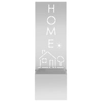 vidaXL Vaso da Giardino con Pannello Decorativo Argento 50 x 140 cm