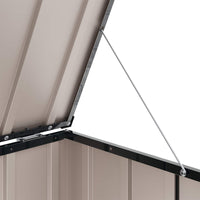 Scatola di Stoccaggio per Giardino Nero 101 x 56,5 x 50 cm 42011277