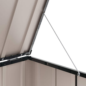 Scatola di Stoccaggio per Giardino Nero 101 x 56,5 x 50 cm 42011277