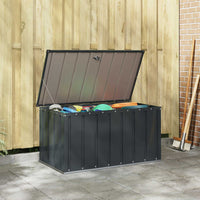 Scatola di Stoccaggio per Giardino Nero 101 x 56,5 x 50 cm 42011277