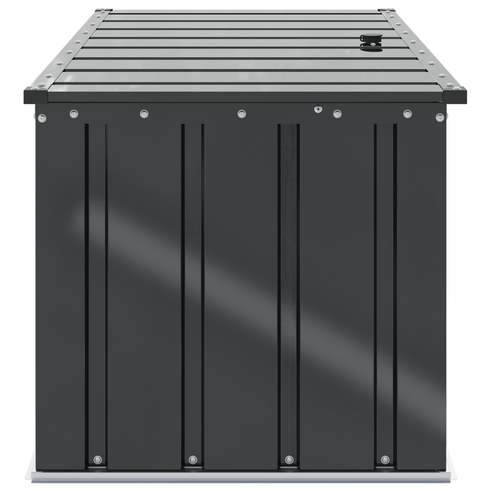 Scatola di Stoccaggio per Giardino Nero 101 x 56,5 x 50 cm 42011277