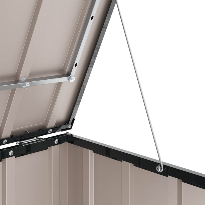 Scatola di Stoccaggio per Giardino Nero 101 x 82 x 50 cm 42011278