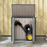 Scatola di Stoccaggio per Giardino Nero 101,5 x 57 x 100,5 cm 42011279