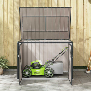 Scatola di Stoccaggio per Giardino Nero 151,5 x 107 x 100 cm 42011282