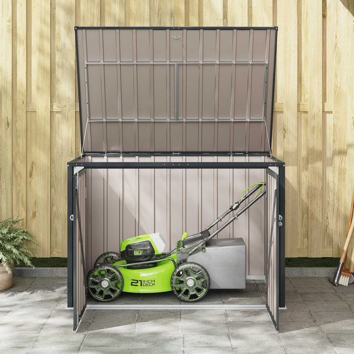 Scatola di Stoccaggio per Giardino Nero 151,5 x 107 x 100 cm 42011282