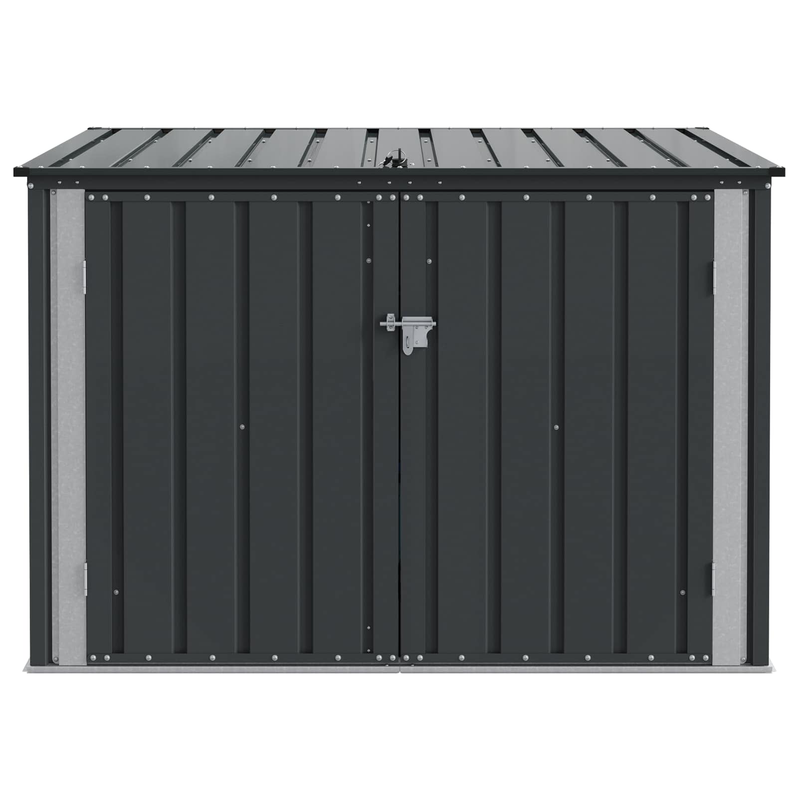 Scatola di Stoccaggio per Giardino Nero 151,5 x 107 x 100 cm 42011282