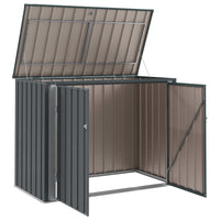 Scatola di Stoccaggio per Giardino Nero 151,5 x 82 x 110,5 cm 42011283