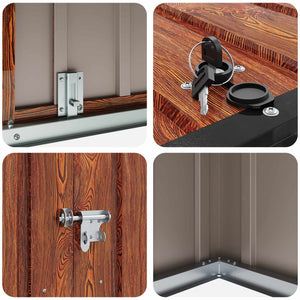 Scatola di Stoccaggio per Giardino Marrone 42011284