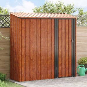 Casette da giardino Marrone 203,5 x 73 x 200 cm Metallo 42011302