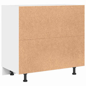 Mobile Base d'Angolo per Cucina con porta Riga Rovere nero 876721