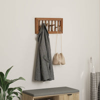 Gruccia Marrone 50 x 11 x 25 cm Legno di Mogano Massello 42012360