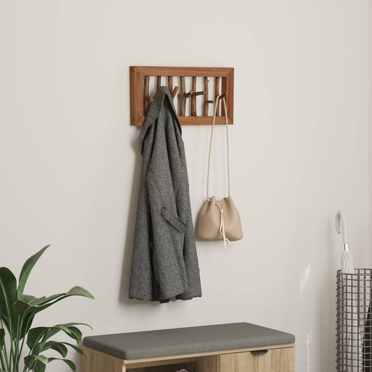 Gruccia Marrone 50 x 11 x 25 cm Legno di Mogano Massello 42012360