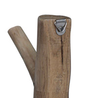 Gancio Marrone 4 x 4 x 14 cm Legno Recuperato Massello 42012377