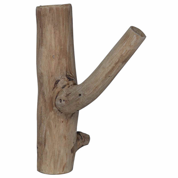 Gancio Marrone 4 x 4 x 14 cm Legno Recuperato Massello 42012377