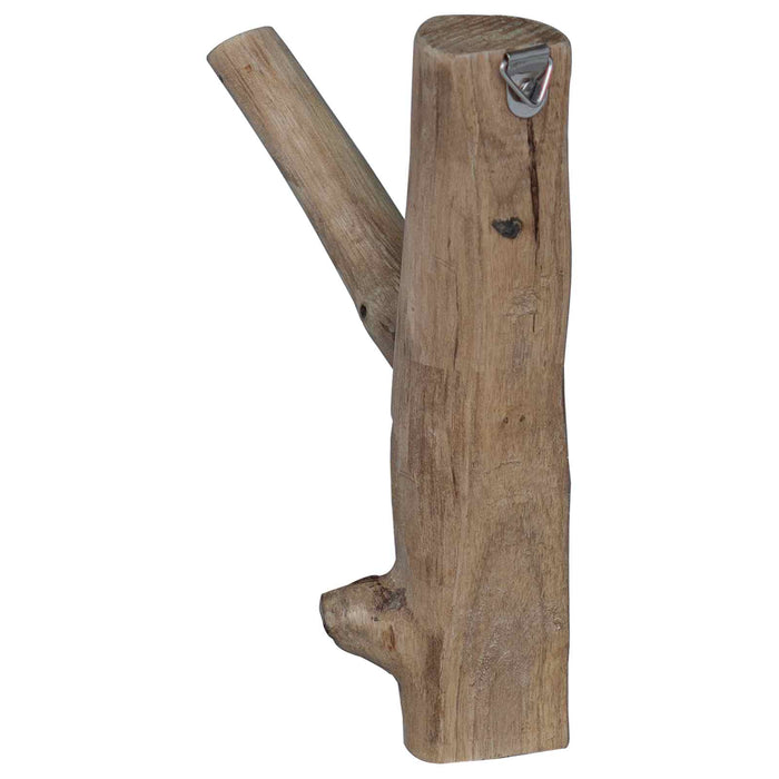 Gancio Marrone 4 x 4 x 14 cm Legno Recuperato Massello 42012377